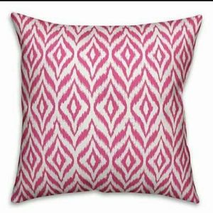 Ikat indoor/outdoor square throw pillow